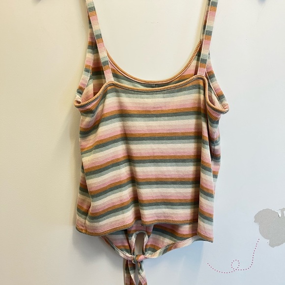 American Eagle Front Tie Tank Top with buttons - Picture 4 of 5